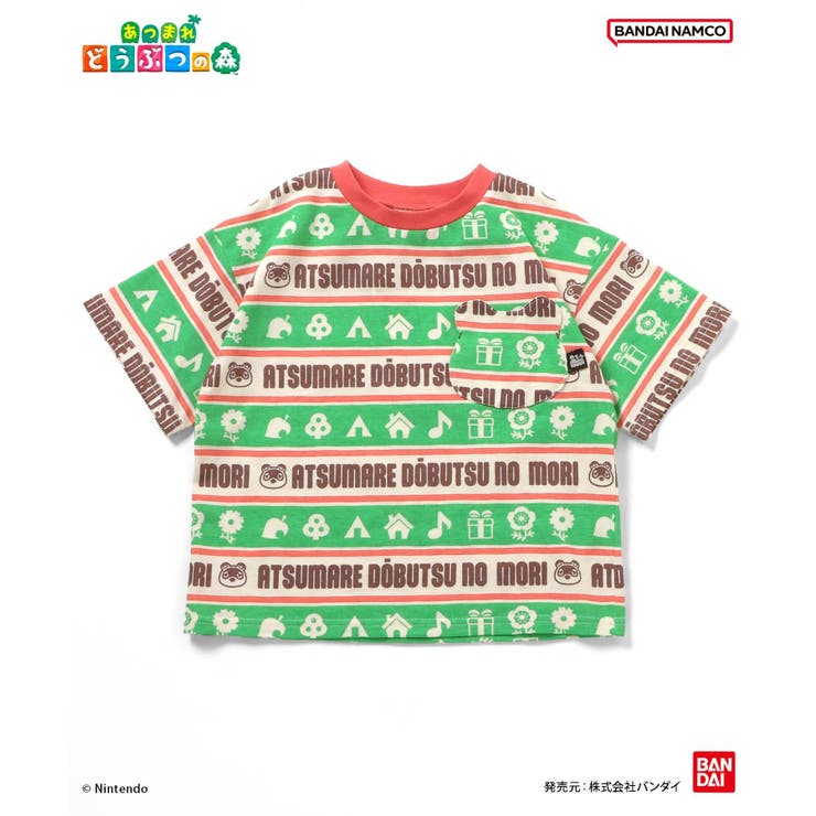 あつまれ どうぶつの森 総柄ポケットTシャツ | F.O.Online Store | 詳細画像6 