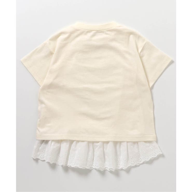針抜きTシャツ＆裾レースフリル2プリントシャツ | F.O.Online Store | 詳細画像12 