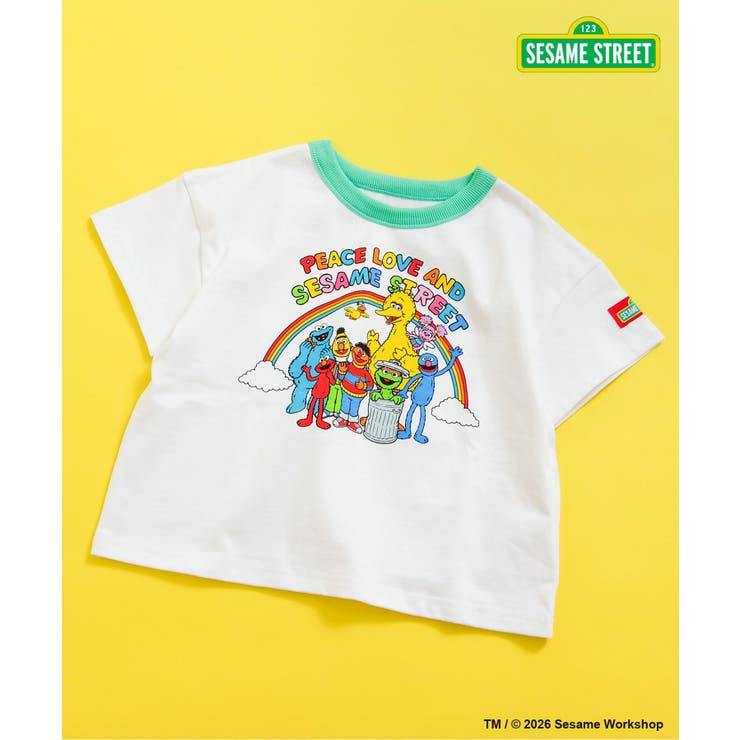 グリーン | 【リンク】SESAME STREET リンガーTシャツ | F.O.Online Store