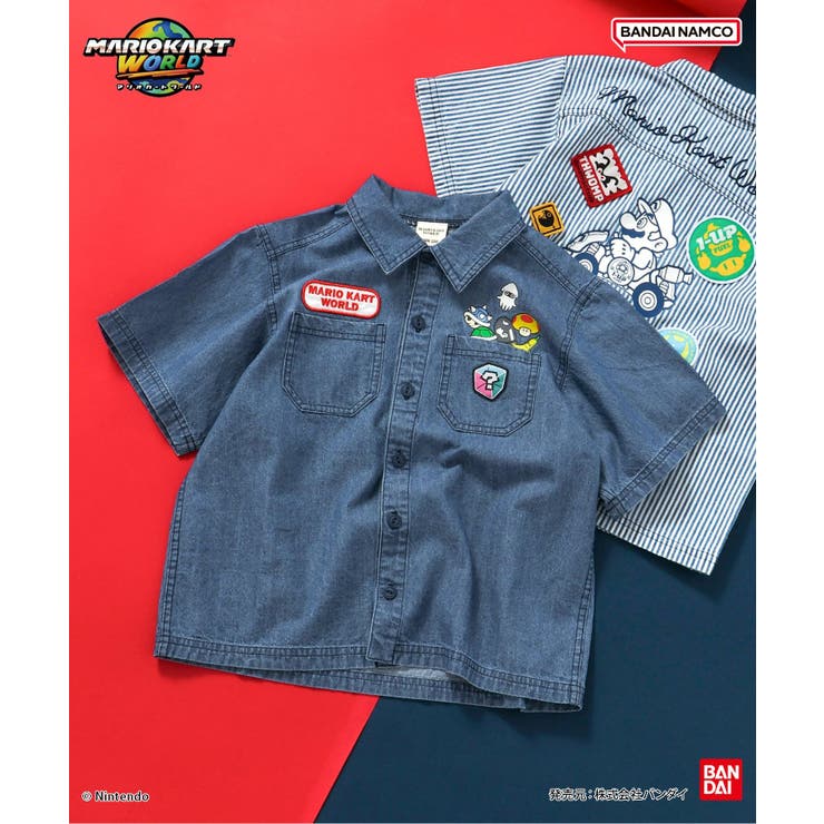 デニム | マリオカート ワールド ワッペンシャツ | F.O.Online Store