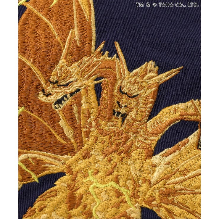 【リンク】WEB限定 ゴジラ刺繍シャツ | F.O.Online Store | 詳細画像12 