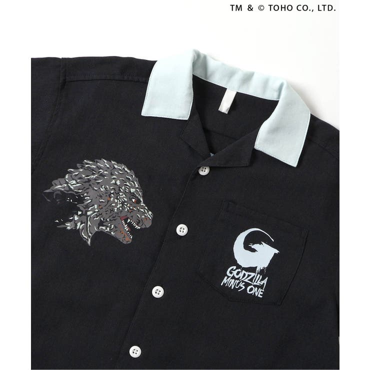 【リンク】WEB限定 ゴジラ刺繍シャツ | F.O.Online Store | 詳細画像4 