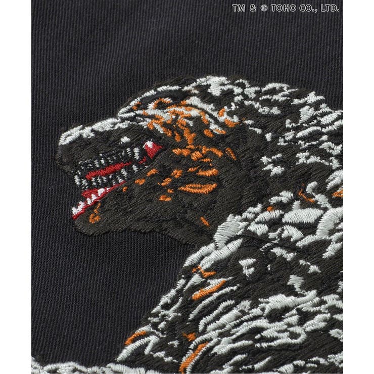 【リンク】WEB限定 ゴジラ刺繍シャツ | F.O.Online Store | 詳細画像6 