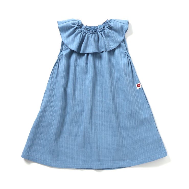 サックス | 【リンク】フリル衿ワンピース | F.O.Online Store