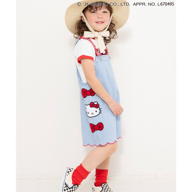 サックス | サンリオキャラクターズ スカラップデニムサロペ | F.O.Online Store