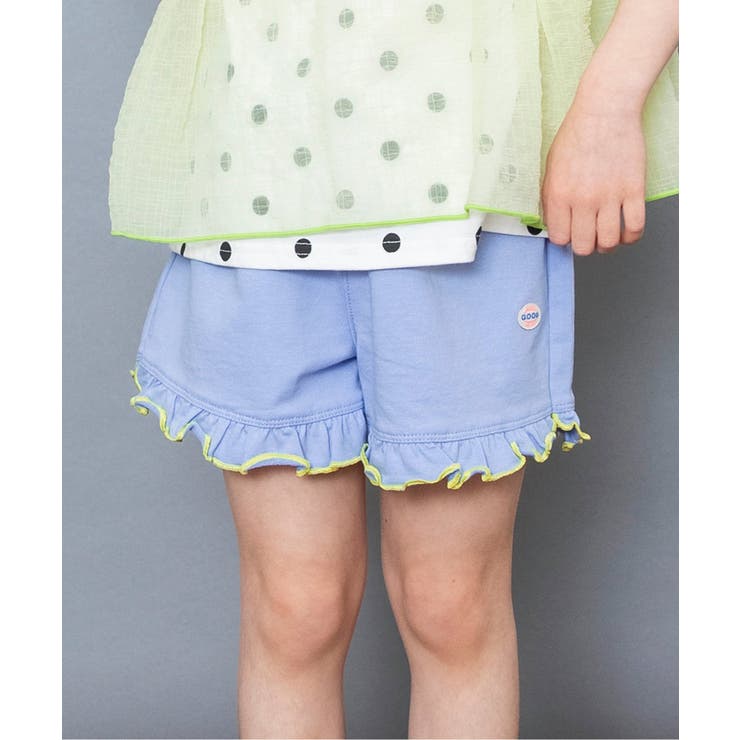 ブルー | フリルカットソーパンツ  ショート丈 | F.O.Online Store
