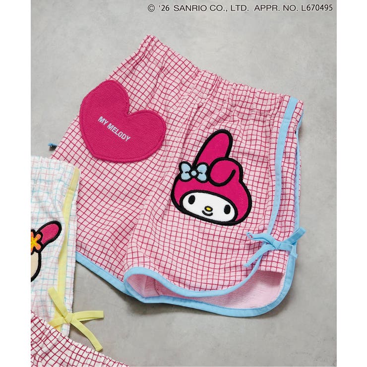 ピンク | サンリオキャラクターズ フェイスポケットパンツ  ショート丈 | F.O.Online Store