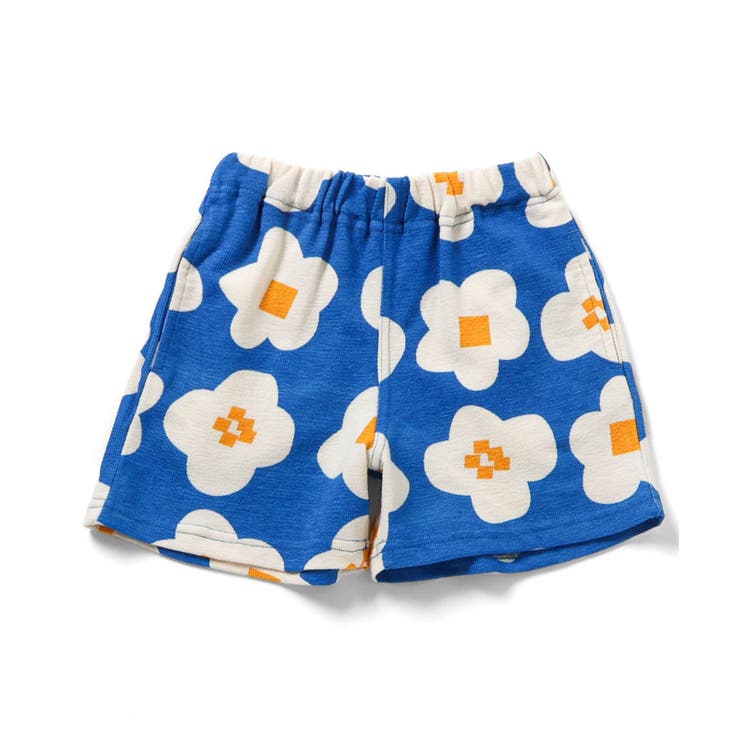 サックス | 【リンク】総柄カットソーハーフパンツ  5分丈 | F.O.Online Store