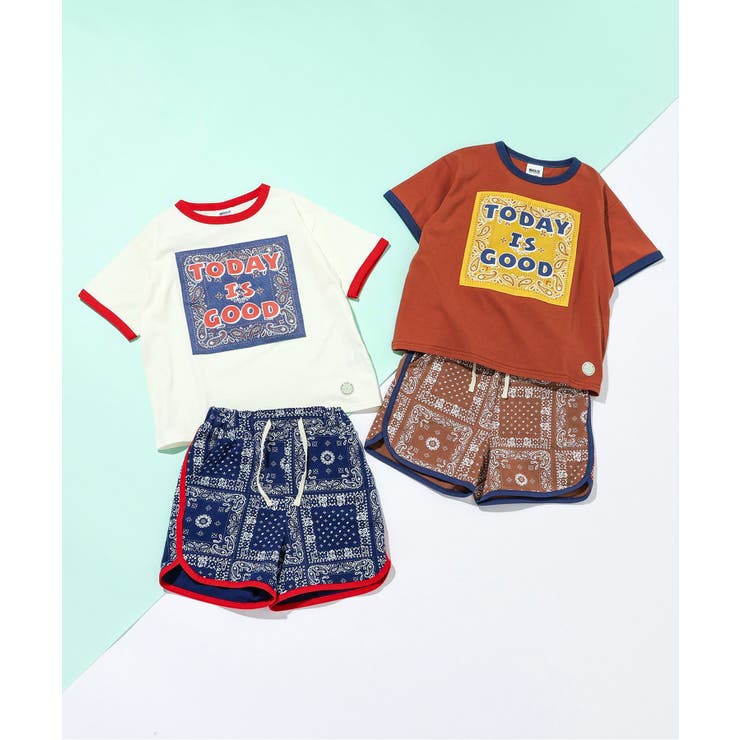 バンダナハーフパンツ（セットアップ可）  4分丈 | F.O.Online Store | 詳細画像4 