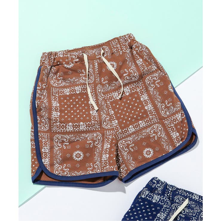 ブラウン | バンダナハーフパンツ（セットアップ可）  4分丈 | F.O.Online Store