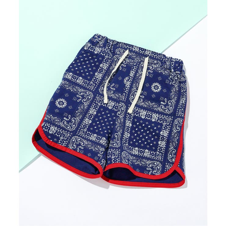 ネイビーブルー | バンダナハーフパンツ（セットアップ可）  4分丈 | F.O.Online Store