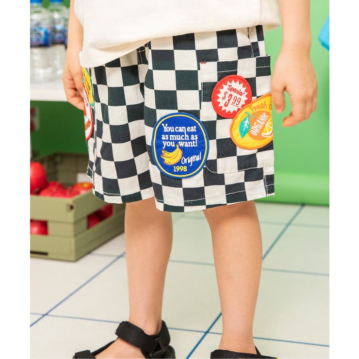 ブラック | BREEZEMART ワッペンハーフパンツ  5分丈 | F.O.Online Store