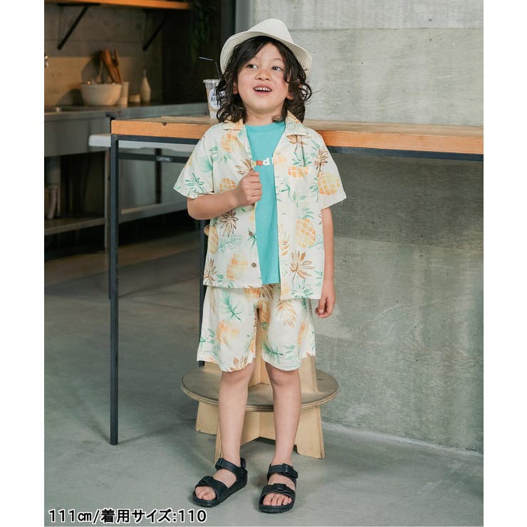 【リンク】リゾートアロハハーフパンツ_セットアップ可  5分丈 | F.O.Online Store | 詳細画像16 
