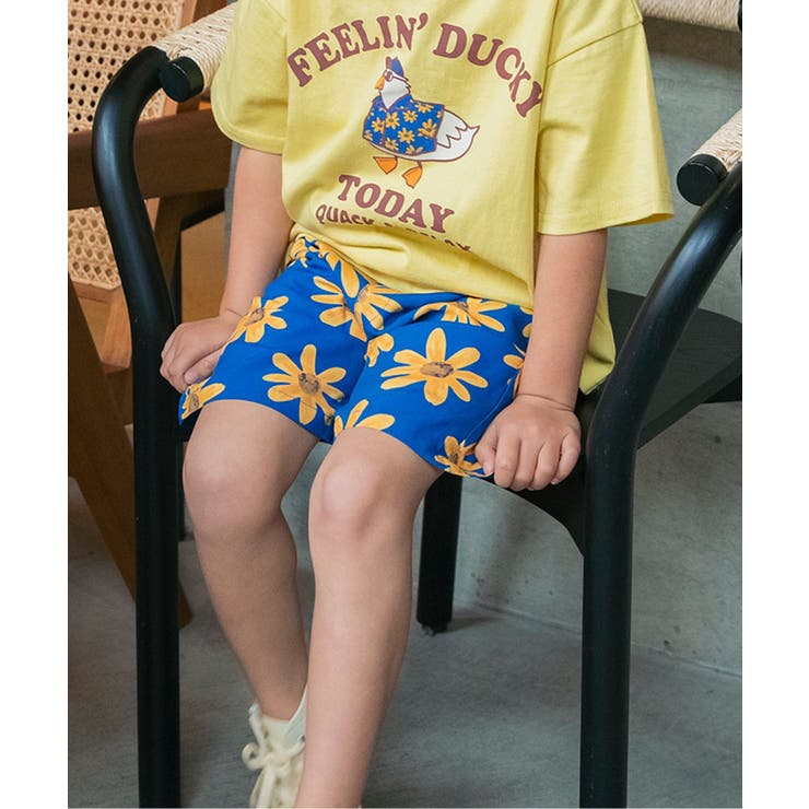 ブルー | 【リンク】リゾートアロハハーフパンツ_セットアップ可  5分丈 | F.O.Online Store