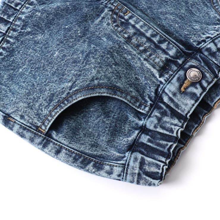 裾プリーツデニムショートパンツ ショート丈[品番：FOKK0015929]｜F.O.