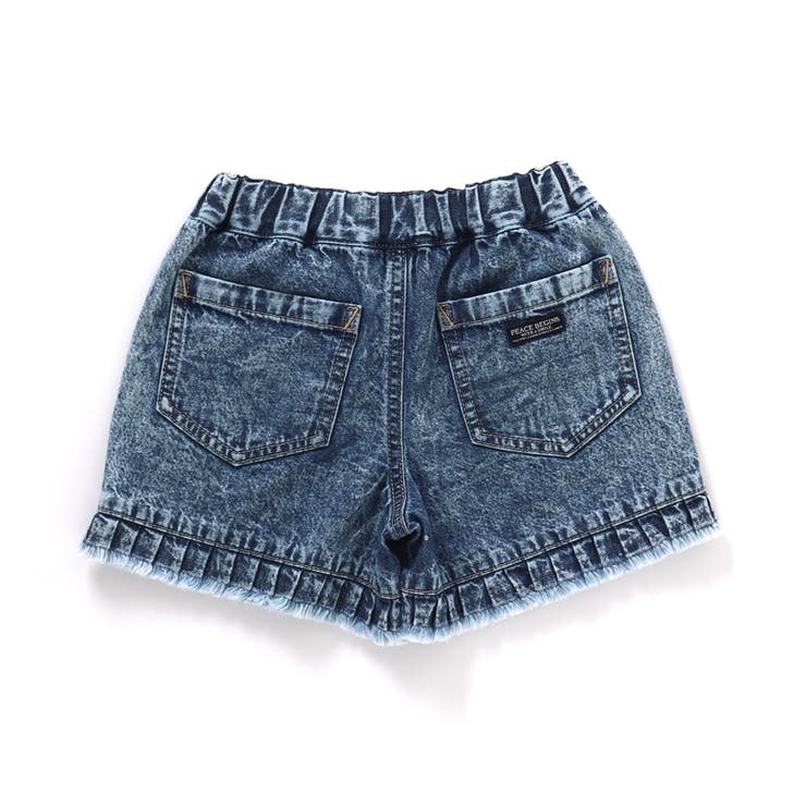 裾プリーツデニムショートパンツ ショート丈[品番：FOKK0015929
