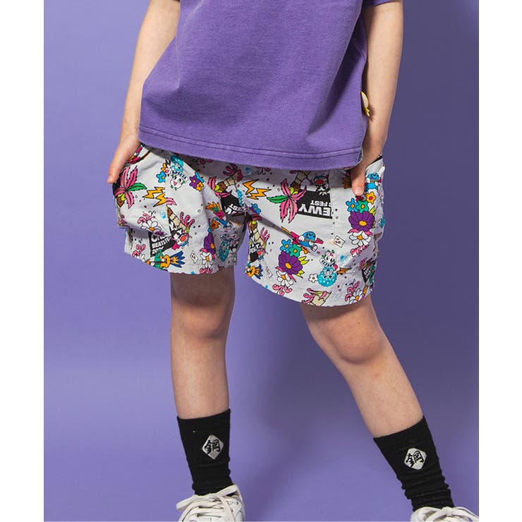 オフホワイト | UHA味覚糖 総柄水陸両用パンツ  4分丈 UVカット 撥水 | F.O.Online Store