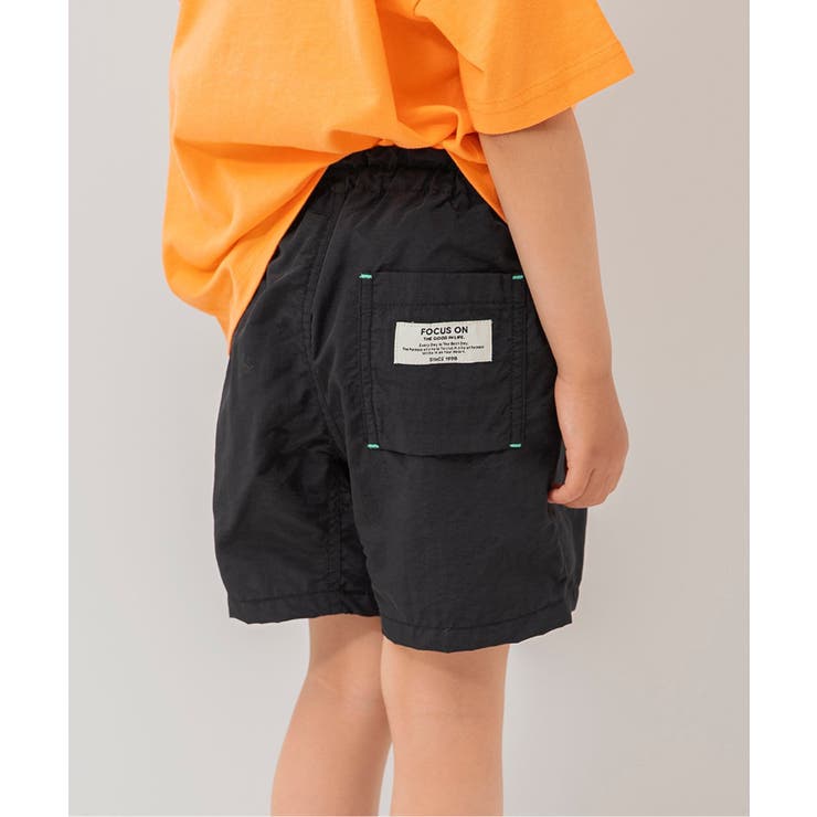 ブラック | 【水をはじく/しわになりにくい】水陸両用パンツ  4分丈 UVカット 撥水 | F.O.Online Store