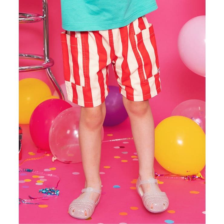 レッド | サイドポケットハーフパンツ 5分丈  | F.O.Online Store