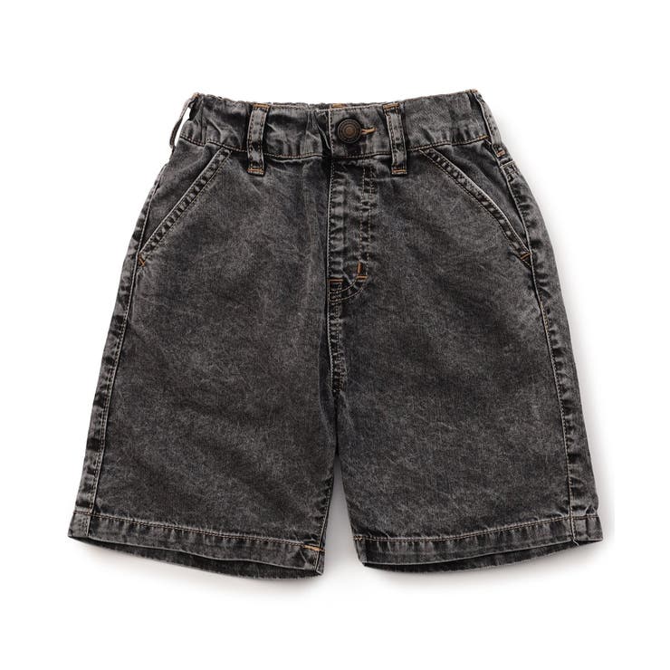 ブラック | 【サマーエール/接触冷感】デニムハーフパンツ  6分丈 接触冷感 | F.O.Online Store