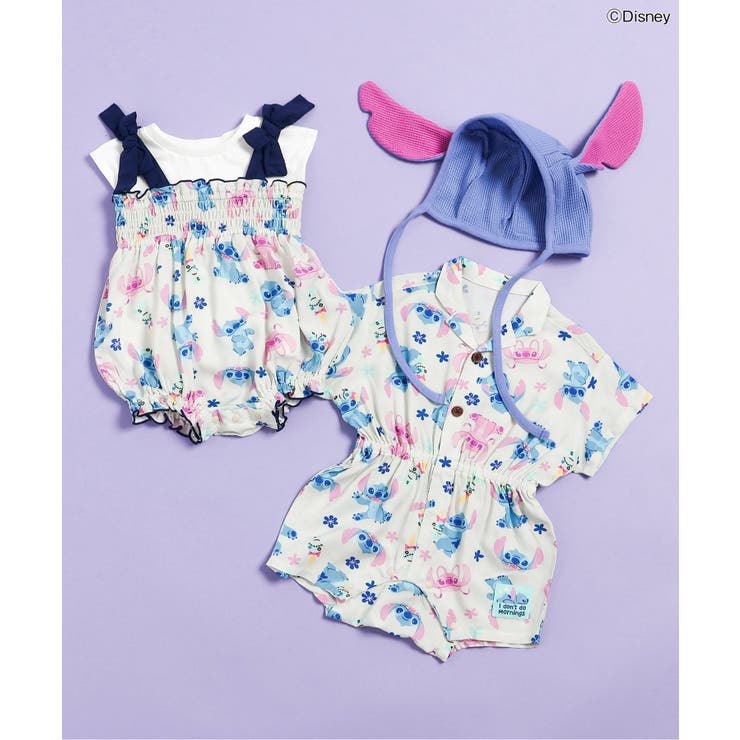 【ディズニー】スティッチ/2Pアロハキャミロンパス | F.O.Online Store | 詳細画像16 