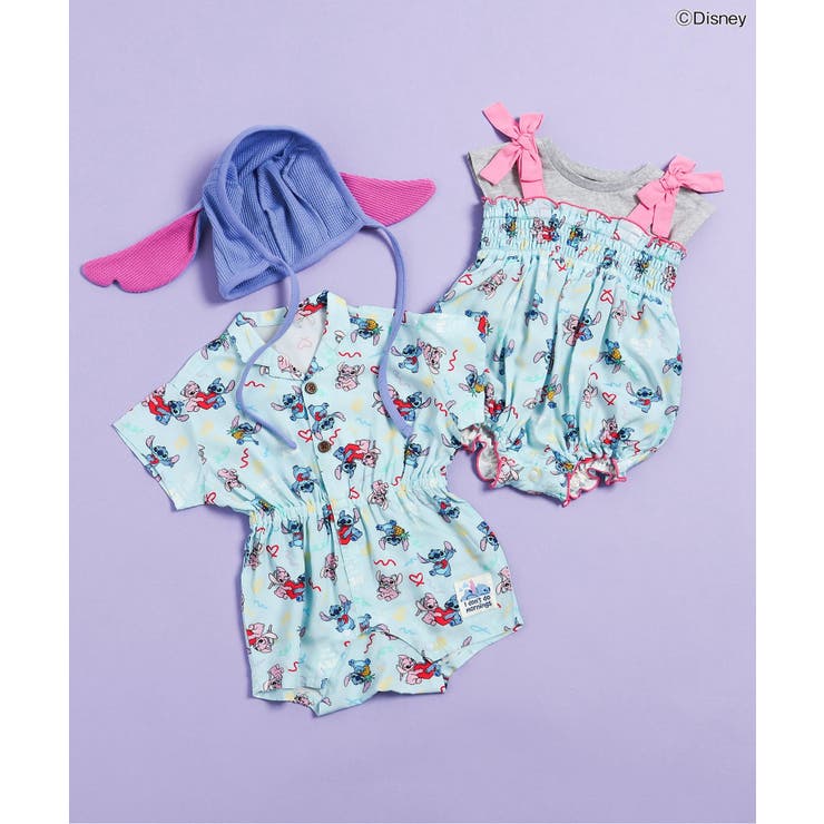 【ディズニー】スティッチ/2Pアロハキャミロンパス | F.O.Online Store | 詳細画像17 