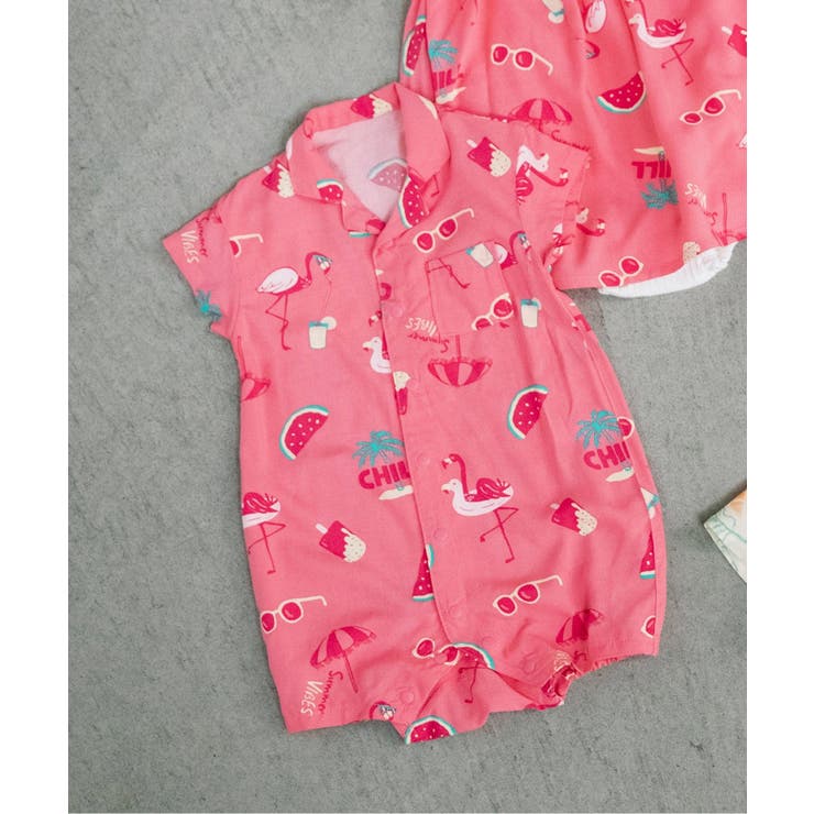 【リンク】リゾートアロハシャツロンパス | F.O.Online Store | 詳細画像1 
