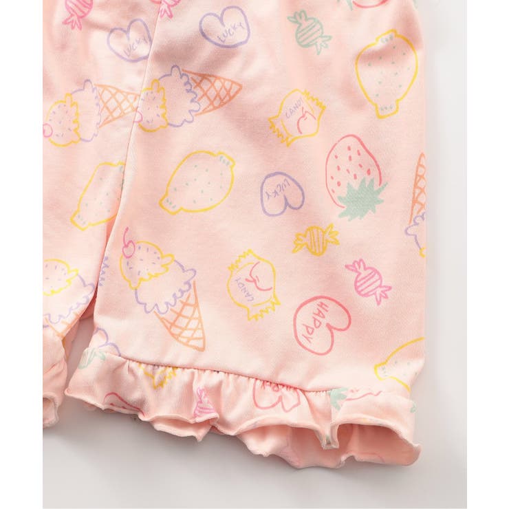 【接触冷感/吸水速乾】GIRLS 総柄フリルパジャマ  吸水速乾 接触冷感 | F.O.Online Store | 詳細画像12 