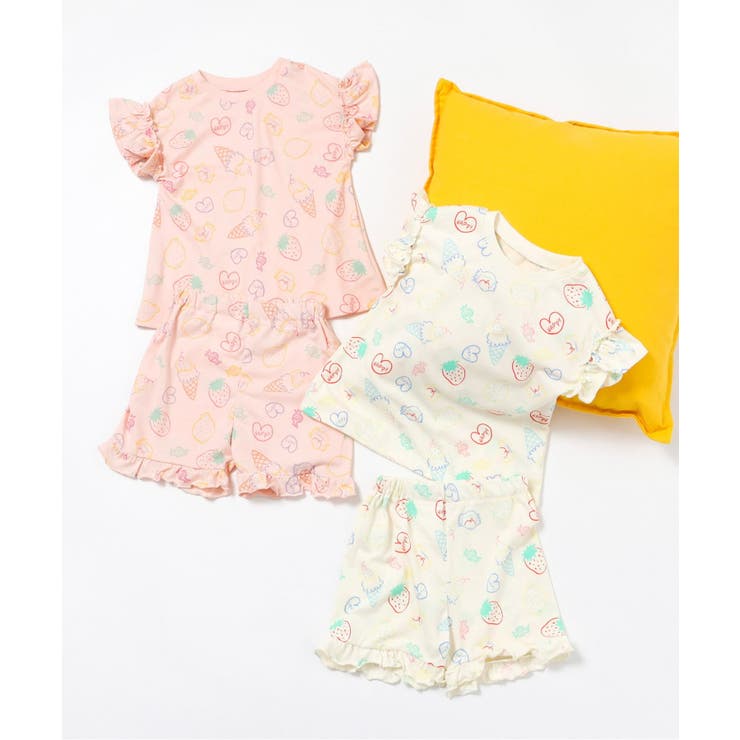 【接触冷感/吸水速乾】GIRLS 総柄フリルパジャマ  吸水速乾 接触冷感 | F.O.Online Store | 詳細画像16 