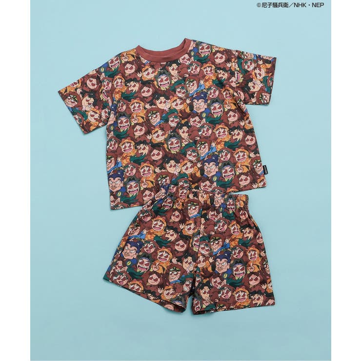 レッド | 忍たま乱太郎コラボ 総柄パジャマ  | F.O.Online Store