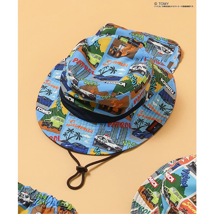 ブルー | TOMICA×BREEZE アウトドアハット  UVカット 水陸両用 撥水 | F.O.Online Store