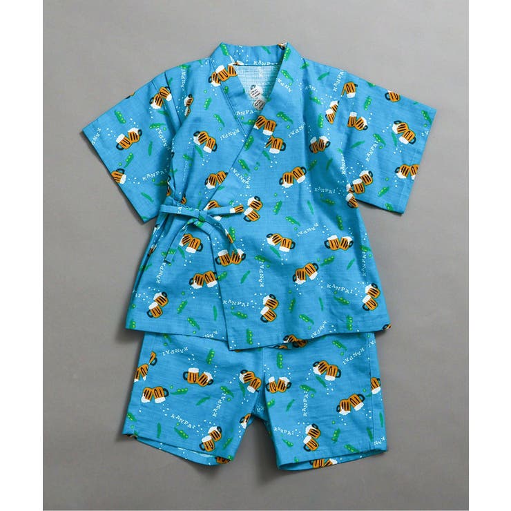 ターコイズブルー | 【すっぽり着られる】いろいろ甚平 | F.O.Online Store