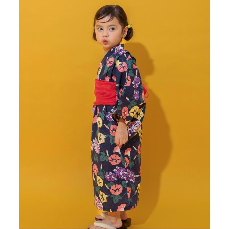 ネイビーブルー | すっぽり着られる GIRLS浴衣 | F.O.Online Store
