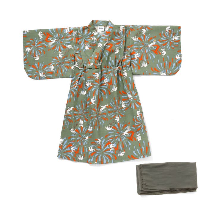 DODコラボ めちゃもえ花火柄すっぽり着られる浴衣（コドモ） | F.O.Online Store | 詳細画像1 