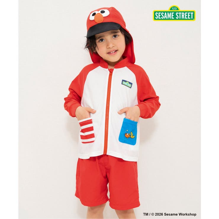 レッド | SESAME STREET なりきり水着  UVカット | F.O.Online Store