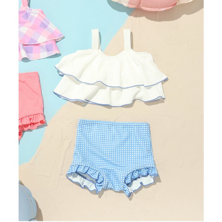 オフホワイト | 【UVカット】フリルセパレート水着 | F.O.Online Store