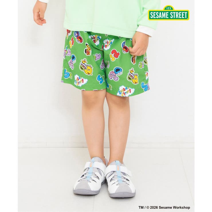 グリーン | SESAME STREET わくわくビーチショーツ  UVカット | F.O.Online Store