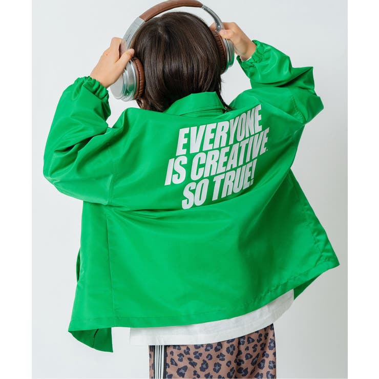 グリーン | 【AAAL PROD】プリントコーチジャケット | F.O.Online Store