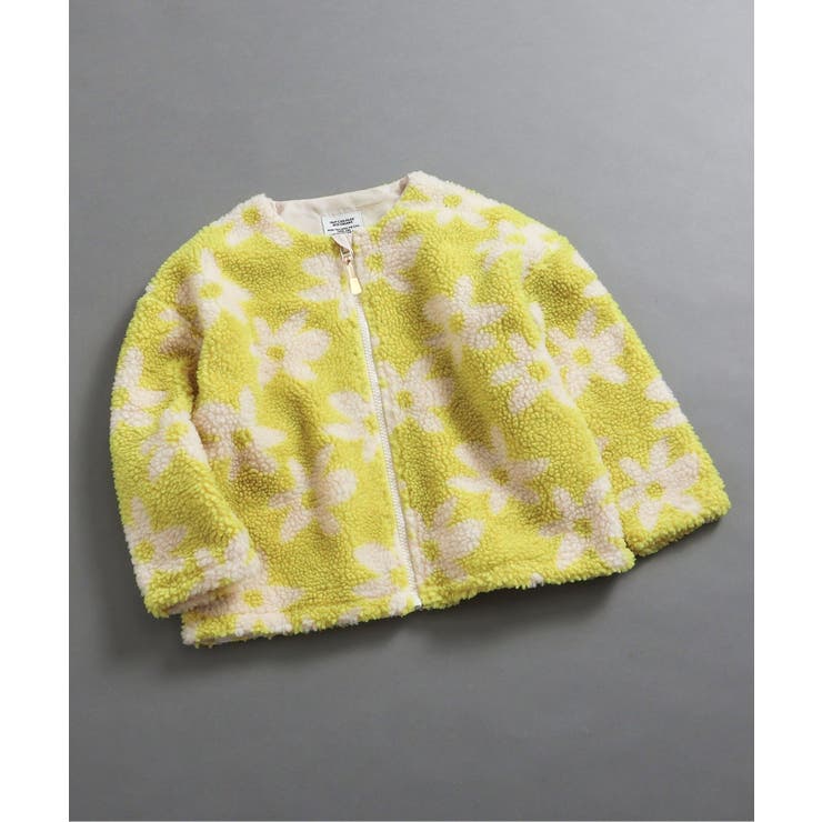 イエロー | ジャガードボアジャケット | F.O.Online Store