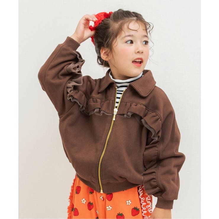 ブラウン | フリルブルゾン | F.O.Online Store