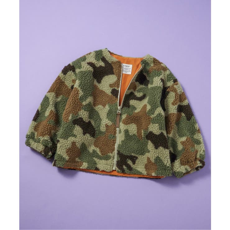 カーキ | ジャガードボアジャケット  | F.O.Online Store