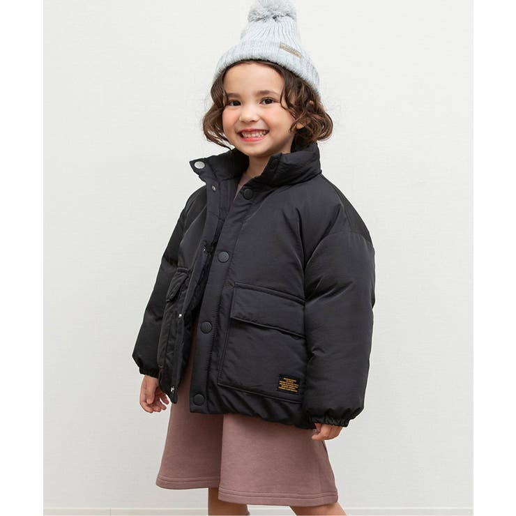 ブラック | スタンドカラー中綿ジャケット | F.O.Online Store