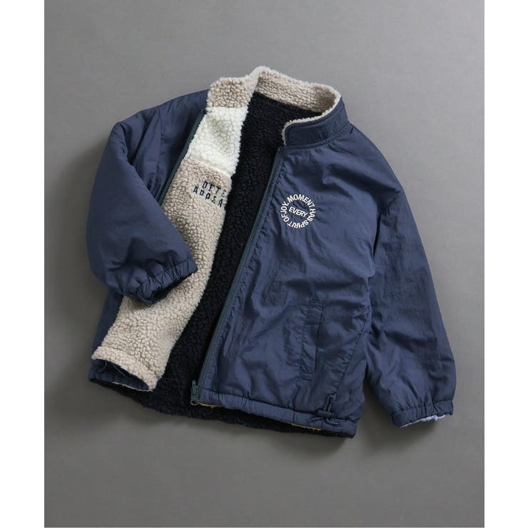 ネイビーブルー | 【両面主役！】リバーシブルボアジャケット | F.O.Online Store