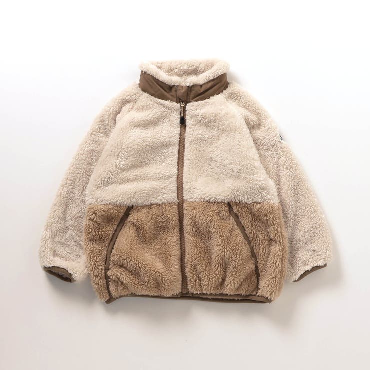 PLEATS PLEASE ファー付きジャケット
