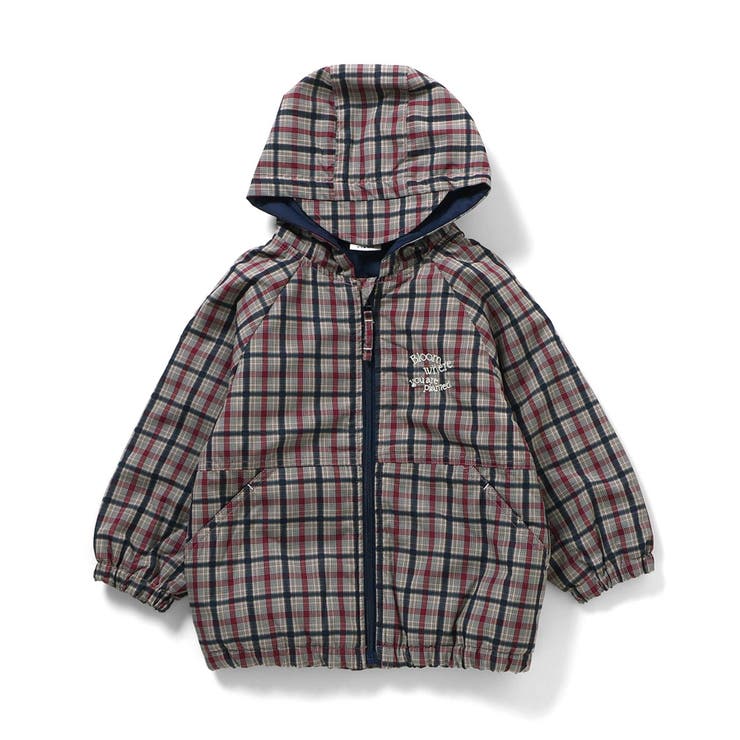 ネイビーブルー | チェック柄ライトキルトジャケット  | F.O.Online Store