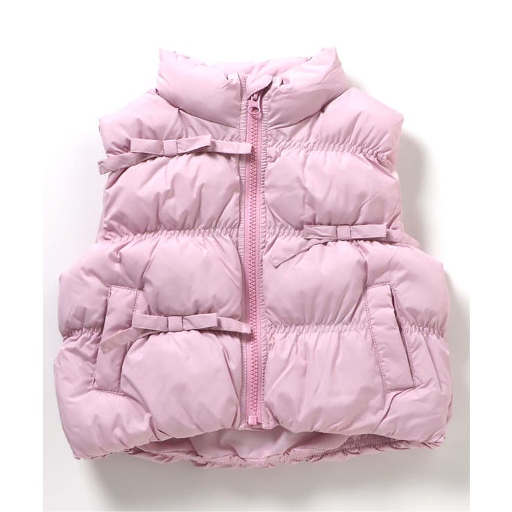 ラベンダー | シャーリングリボン中綿ベスト | F.O.Online Store