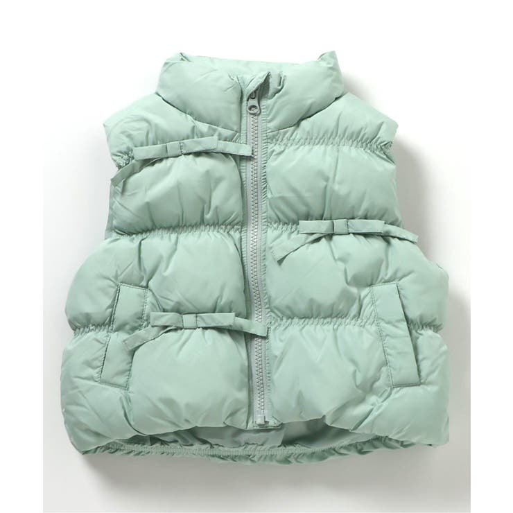 ミント | シャーリングリボン中綿ベスト | F.O.Online Store