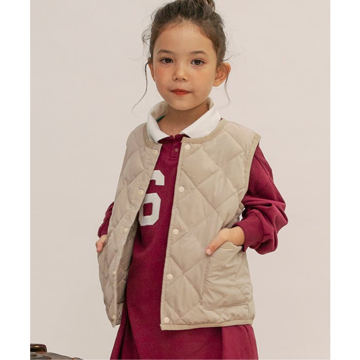 ベージュ | インナーキルトベスト | F.O.Online Store