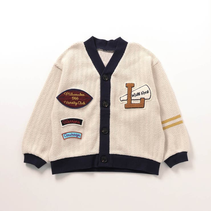 SEE NO EVIL刺繍 レタードカーディガン|HYSTERIC GLAMOUR MEN