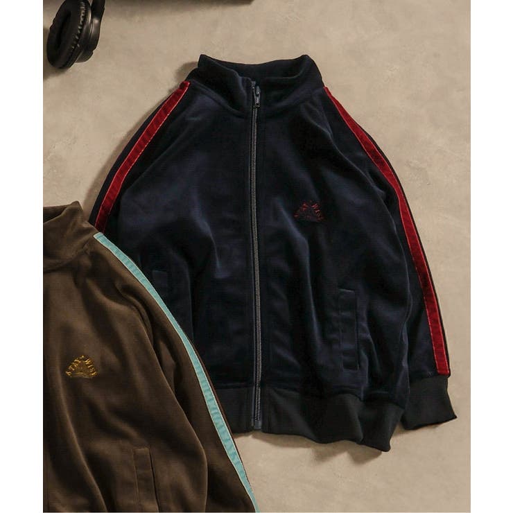 ネイビーブルー | ベロアトラックジャケット(セットアップ可) | F.O.Online Store